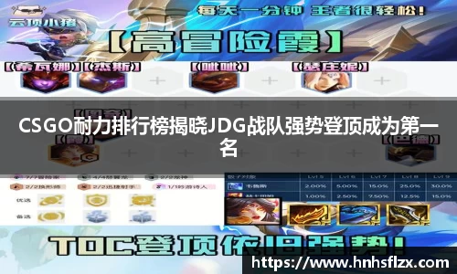 CSGO耐力排行榜揭晓JDG战队强势登顶成为第一名