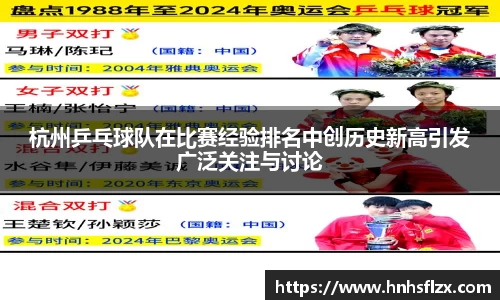 杭州乒乓球队在比赛经验排名中创历史新高引发广泛关注与讨论